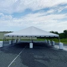 30x45 White Frame Tent in Dundalk, MD 1