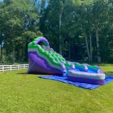 Water Slide Brick Bounce House 1