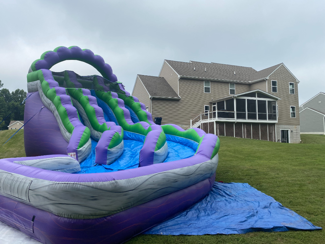 19 Foot Dual Lane Waterslide Rental in Port Deposit, MD