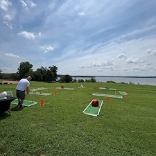 9-Hole-Wedding-Themed-Mini-Golf-Course-for-Wedding-at-Bohemia-Overlook-in-North-East-MD 3