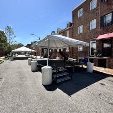 Carnival-Game-Trailer-Money-Wheel-Tent-and-Stage-at-Little-Italy-Italian-Festival 0