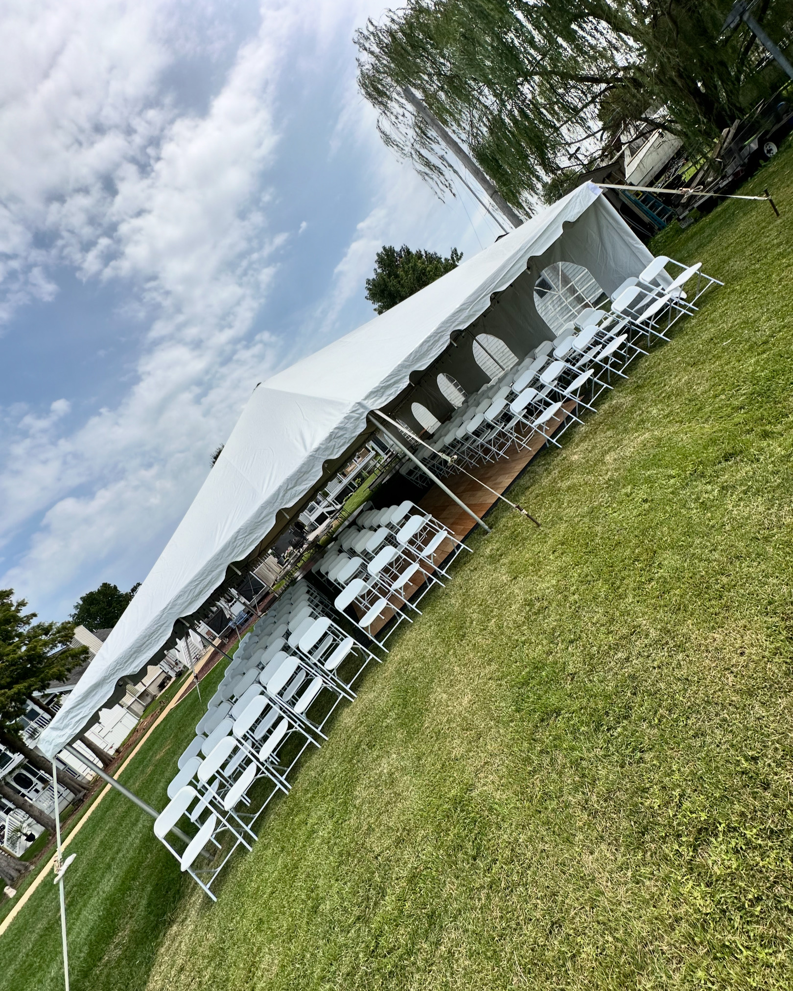Large Backyard Wedding Tent in Bowleys Quarters, MD
