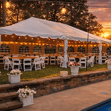 Large-Frame-Tent-for-Backyard-Wedding-in-Perry-Hall-Maryland 0