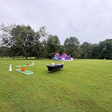 Large-Party-Tent-3-hole-Mini-Golf-XL-Bounce-House-with-Slide-and-Double-Inflatable-Obstacle-Course-for-Corporate-Event-in-Howard-County-MD 0
