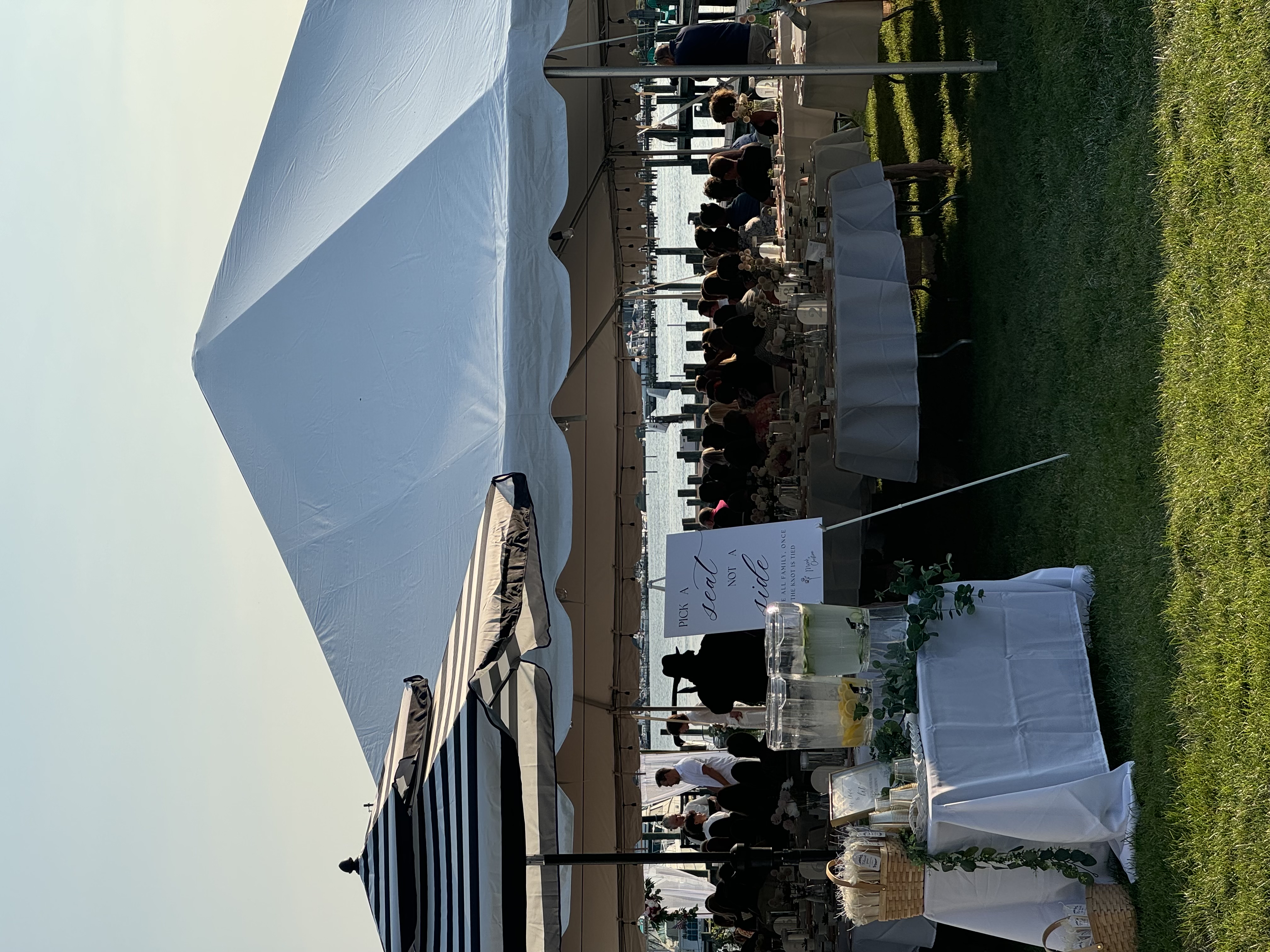 Large Tent for Backyard Wedding in Bowleys Quarters, Maryland