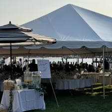 Large-Tent-for-Backyard-Wedding-in-Bowleys-Quarters-Maryland 0