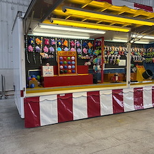 Nostalgic-Carnival-Game-Trailer-and-Inflatable-Skeeball-Game-for-Corporate-Event-in-Westminster-MD 1