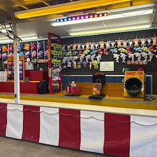 Nostalgic-Carnival-Game-Trailer-and-Inflatable-Skeeball-Game-for-Corporate-Event-in-Westminster-MD 2