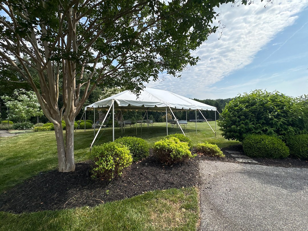 Small Tent Rental for Intimate Backyard Party in Phoenix, Maryland