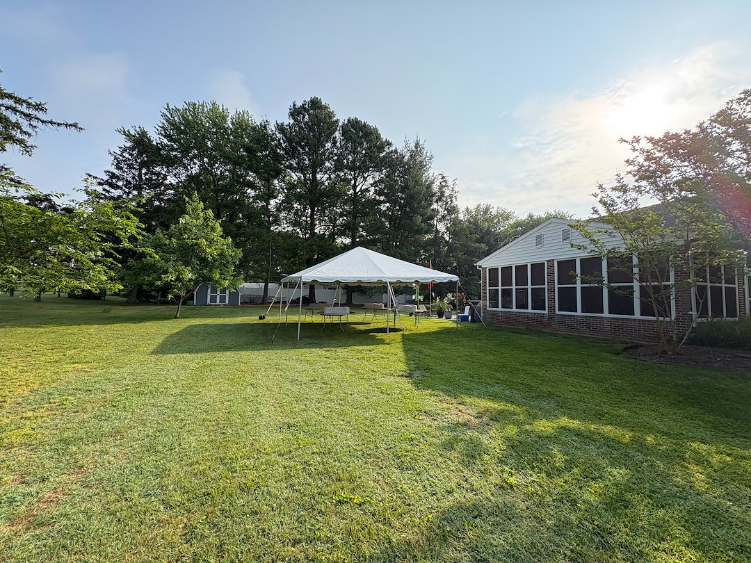 Tent for Backyard Graduation Party in Joppa, Maryland