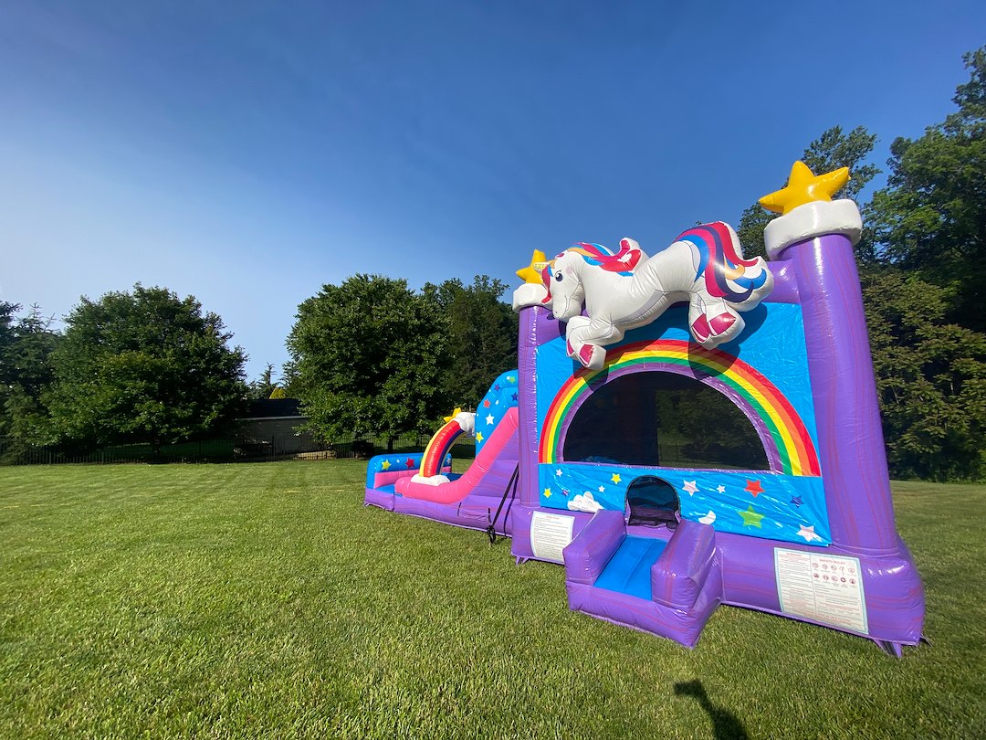 XL Bounce/Slide Combo for Unicorn-Themed Birthday Party in Forest Hill, Maryland