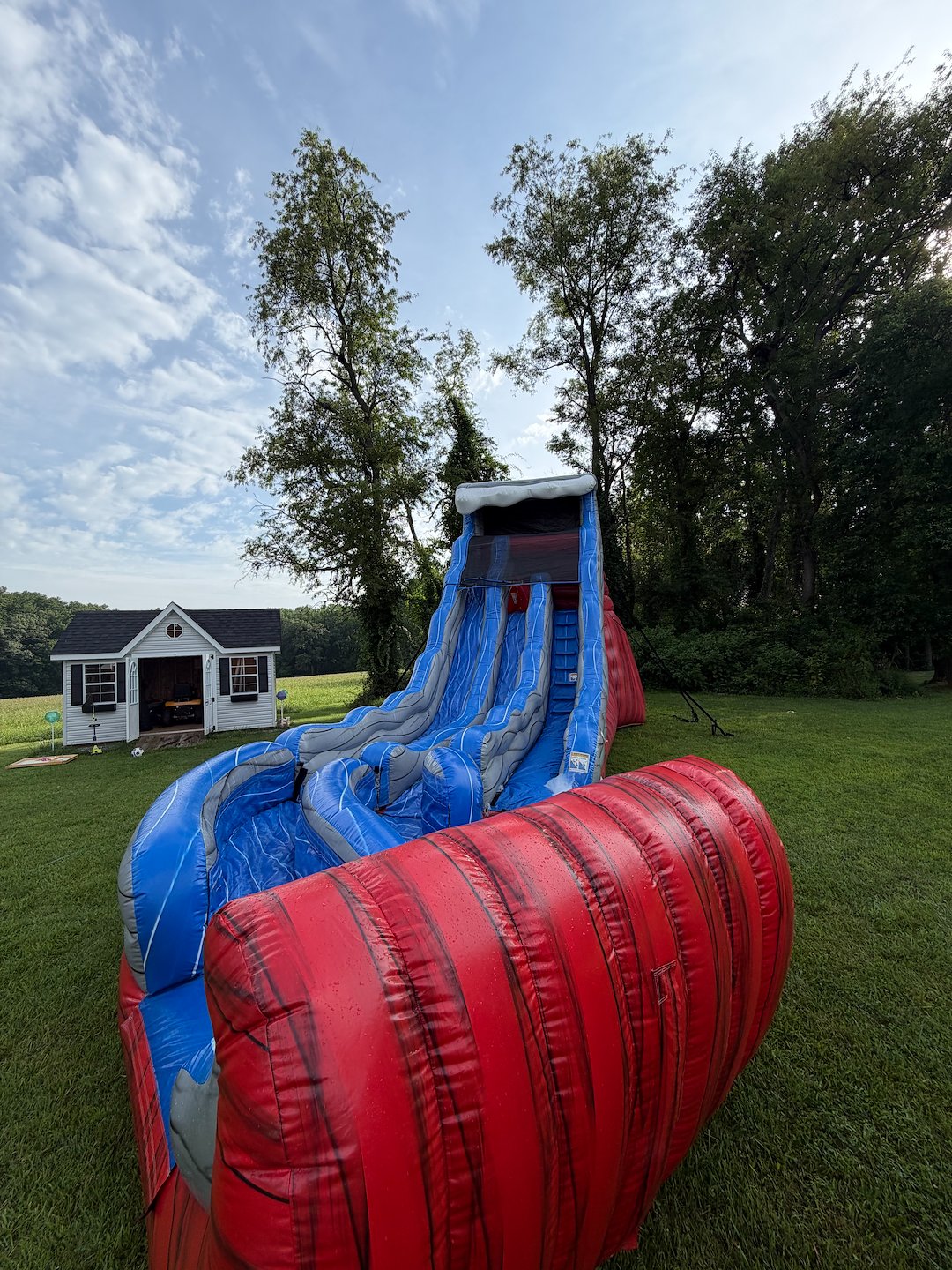 XL Dual-Lane Multi-Height Water Slide for Birthday Party in Kingsville, MD